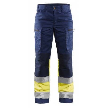 DAMES WERKBROEK HIGH VIS MET STRETCH