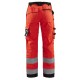 DAMES WERKBROEK HIGH VIS ZONDER SPIJKERZAKKE