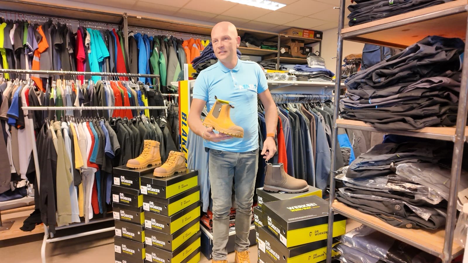 Showroom werkschoenen